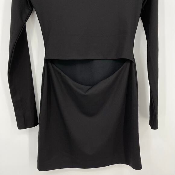 Not Yours To Keep | Berlin Mini Dress in Black Jersey Cut Out XS - Picture 8 of 10